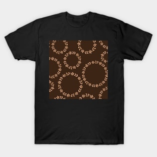 Chocolate Floral Wreath T-Shirt